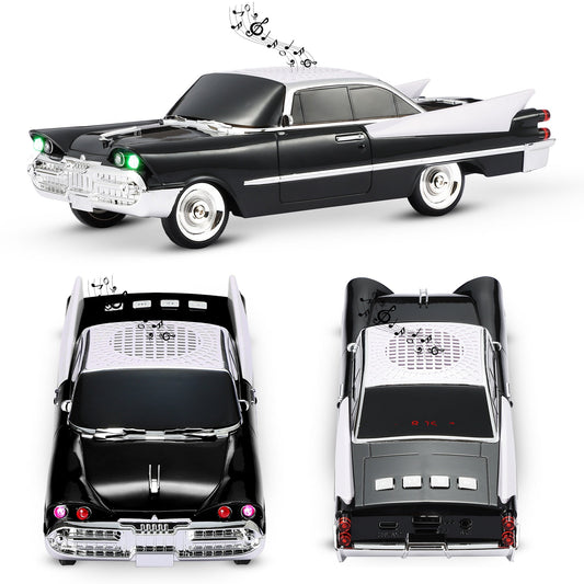 Portable Bluetooth Speaker Fuzix WS-1965 Retro Car with LED Lights, Mic, FM, AUX, USB and TF