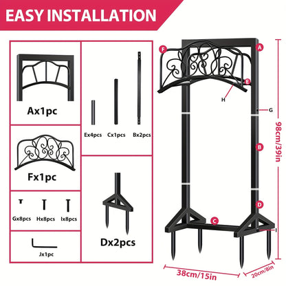 Garden Hose Holder Metal Freestanding | Lawn Patio Outdoor Hose Rack