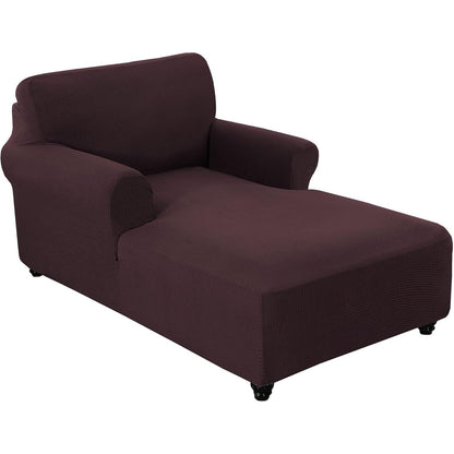 Chaise Lounge Cover Stretch Slipcover Jacquard Fabric Chair Sofa Protector for Living Room Bedroom Multi-Color