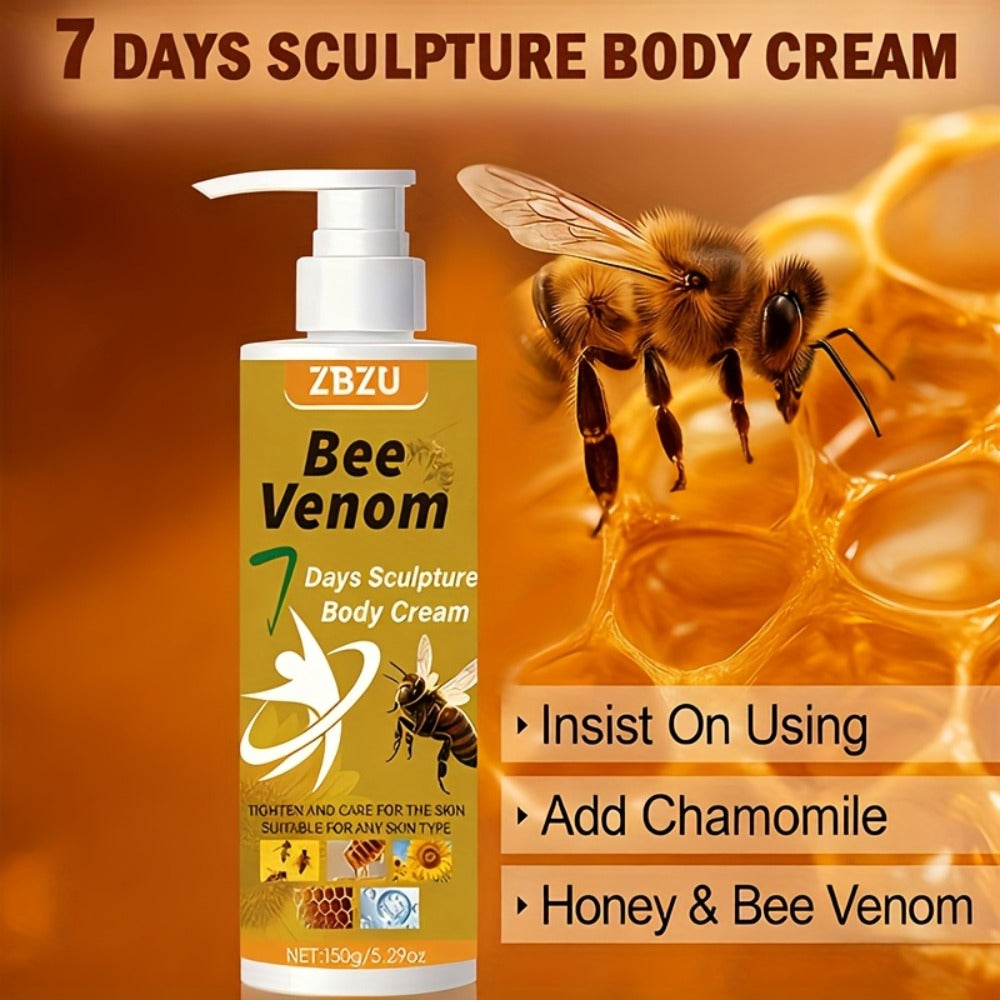 Skin Tightening Body Cream with Bee Venom & Collagen – 7-Day Rapid Firming Lotion for Arms, Abdomen, Thighs & Buttocks | Vitamin C
