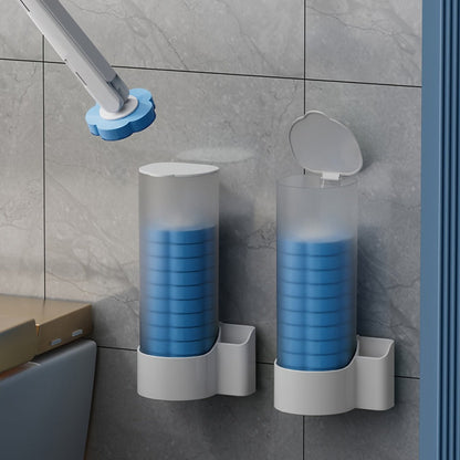 Disposable Toilet Brush Set with Replaceable Heads – 7-Piece Bathroom Cleaning Kit, Portable & Durable