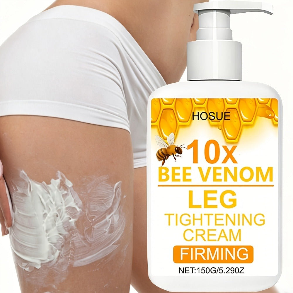 Body Cream HOSUE 150g Pump Bottle with Bee Venom Ingredient Label for Arms, Thighs and Abdomen Application