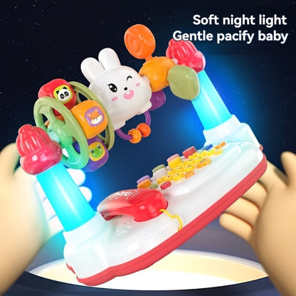 Rabbit Story Machine Toy for Kids with Piano Music & LED Lights, Multifunctional Educational Phone Toy