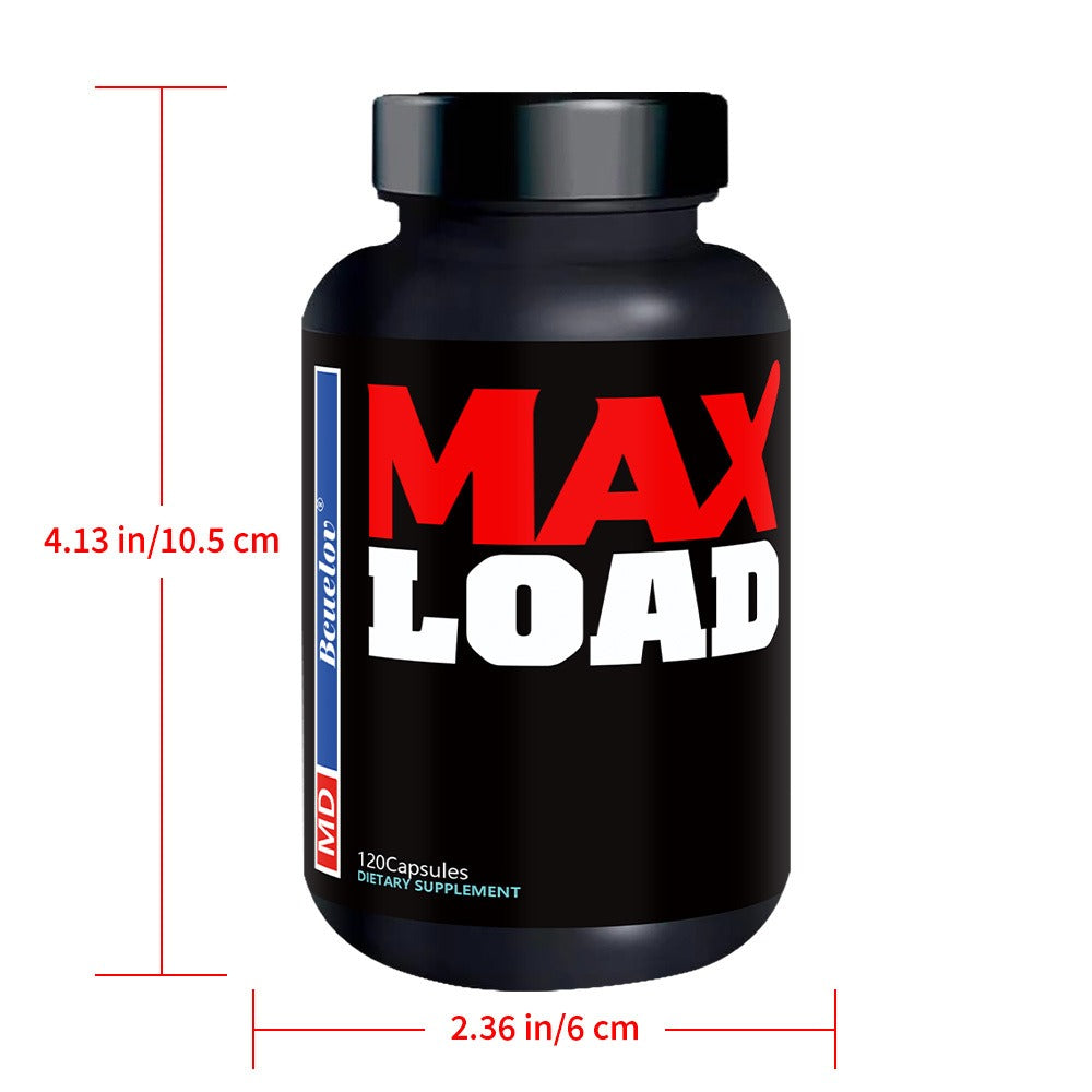 Men's Health Supplement Capsules, 120 Count in One Bottle with 1210 mg Blend Printed on the Label