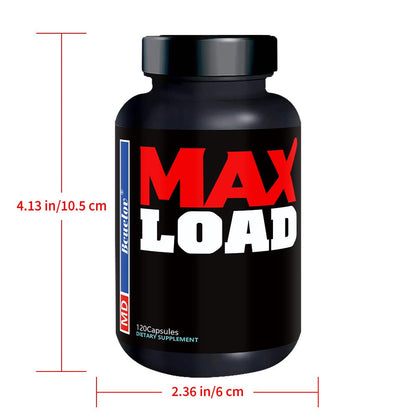 Men's Health Supplement Capsules, 120 Count in One Bottle with 1210 mg Blend Printed on the Label