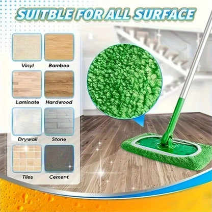 Washable Flat Mop Pads 15 Pack, Reusable Microfiber Replacement Pads for Flat Floor Mops, Wet & Dry Cleaning
