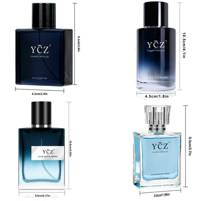 Men's Cologne Gift Set - Eau de Parfum Lavender Fresh & Woody Fragrance, Multi-Piece Sets 2 3 or 4 Bottles