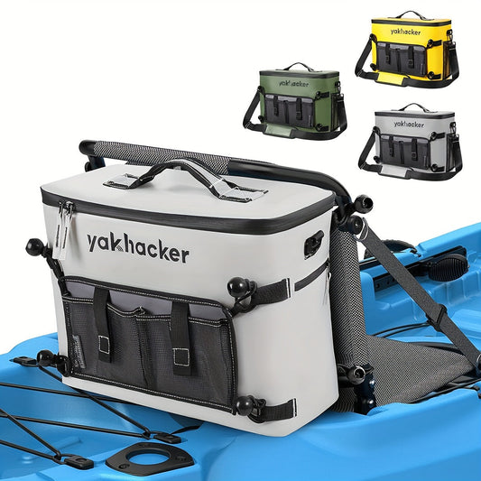 Kayak Cooler Bag with Lawn-Chair Style Seat Back – Insulated Portable Ice Chest for Kayaking, Boating, Beach, Camping & Travel