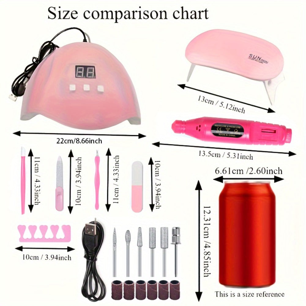 Smart UV LED Gel Nail Lamp with Auto Sensor & LED Countdown Display | Professional Fast Curing Dryer for All Gel Polishes Fingernails