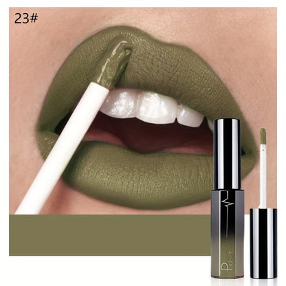 Semi-Matte Liquid Lip Color in Six Numbered Shades with 9.3cm Gradient Tube and Wand Applicator