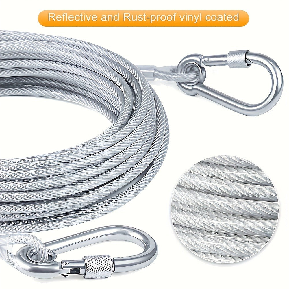 Retractable Clothesline Stainless Steel – Portable Indoor Outdoor Laundry Line for Apartment, Dorm & Camping
