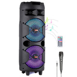 Black-Dual 8 inch Woofers