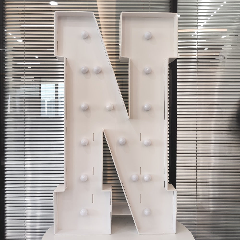 LED Letter Lights 4FT Tall Marquee Letter Lights A-Z Alphabet Light Up Letters with Cool White LED for Wedding