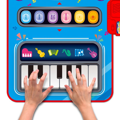 Kids Electronic Drum Music Mat, Multifunctional Musical Toy for Skill Development & Family Bonding