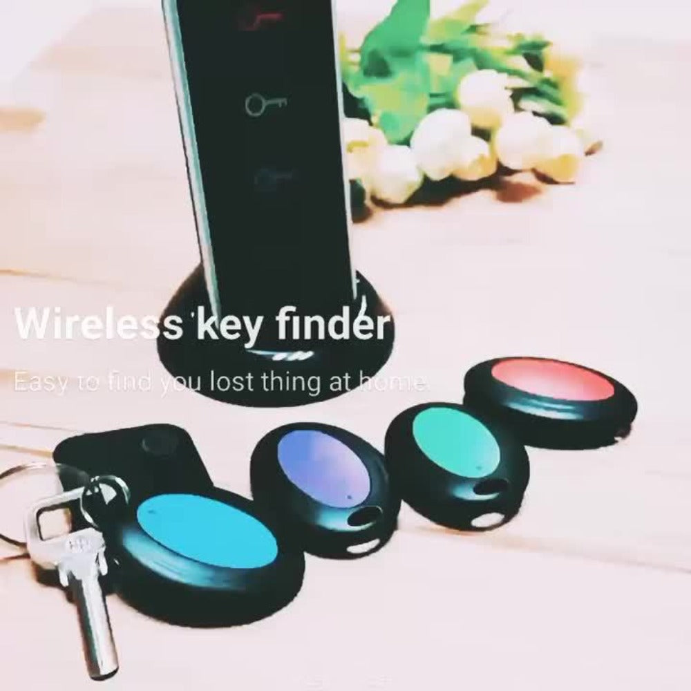 4-Receiver Wireless Key Finder 100ft Range with LED Flashlight – RF Item Locator for Keys Phones Wallets TV Remotes, No App No Bluetooth