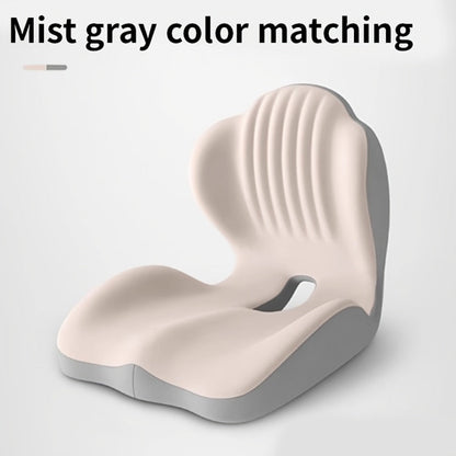 Memory Foam Seat Cushion Ergonomic with Back Support & Breathable Hollow Design – Comfortable Chair Pad for Office, Car Seat & Long Sitting