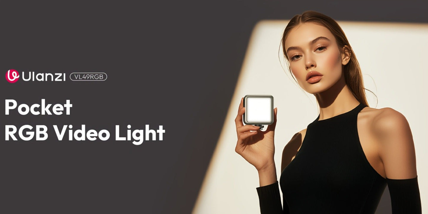 ULANZI VL49 RGB Video Light 360° Full Color LED Camera Light Panel - 2000mAh Rechargeable for an Everyday Personal Care Routine
