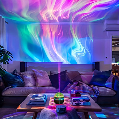 Aurora Borealis Star Projector with Remote, 7 Lighting Effects Galaxy LED Night Light for Bedroom