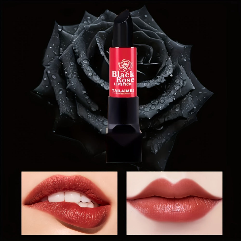 Non-Stick Moisturizing Red Lipstick – Velvety Matte Finish Long Lasting No Transfer Lip Color, Smooth Precise Application Natural Red Tone