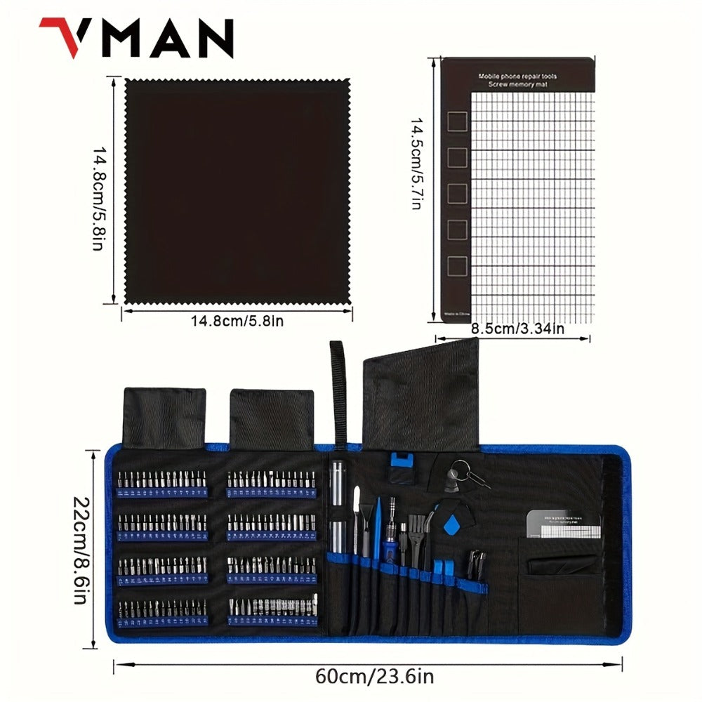 142-in-1 Electric Precision Screwdriver Tool Kit, Rechargeable Cordless Electric Screwdriver with 120 Bits & 22 Tools
