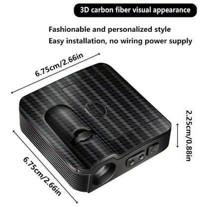 Four-Piece Angel-Wing Car Door LED Projector Light Set with Battery Power and Light-Sensing Activation