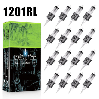Tattoo Cartridge Needles with Frotage Label, 26 Retained RL RLT RS CM and M1 Cartridge Size Options