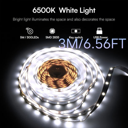 RGB LED Strip Lights Music Sync Color Changing for an Everyday Personal Care Routine, with the Listed Configuration