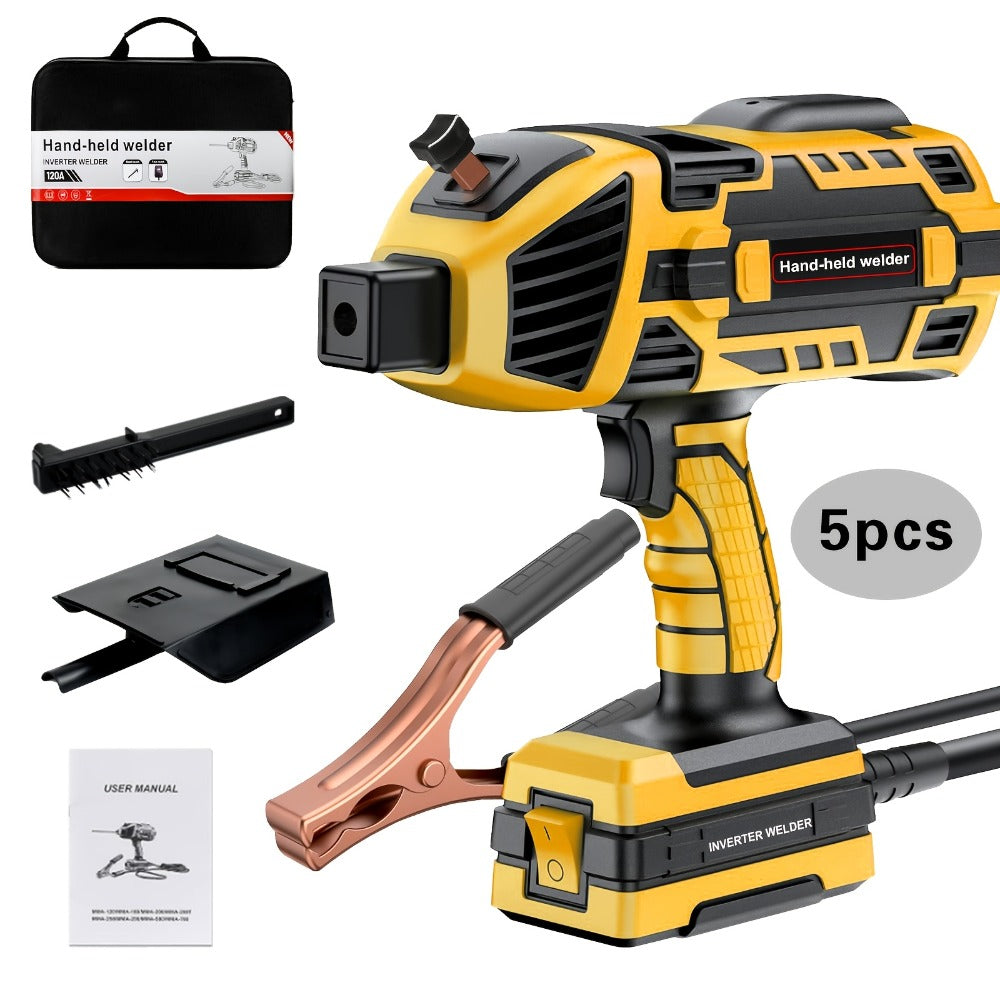 Portable ARC Welder 110V IGBT Inverter – 6-Level Adjustable Current 20-120A, Handheld MMA Stick Welder with Auto Protection