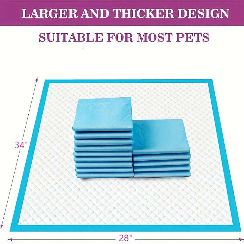 Disposable Dog Pee Pads XXXL Oversized – 6-Layer Waterproof & Odor-Resistant Training Pads for Small & Large Dogs