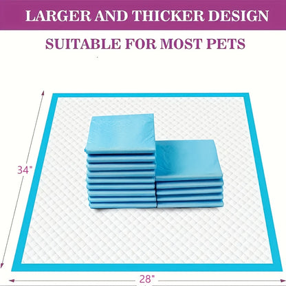 Disposable Dog Pee Pads XXXL Oversized – 6-Layer Waterproof & Odor-Resistant Training Pads for Small & Large Dogs