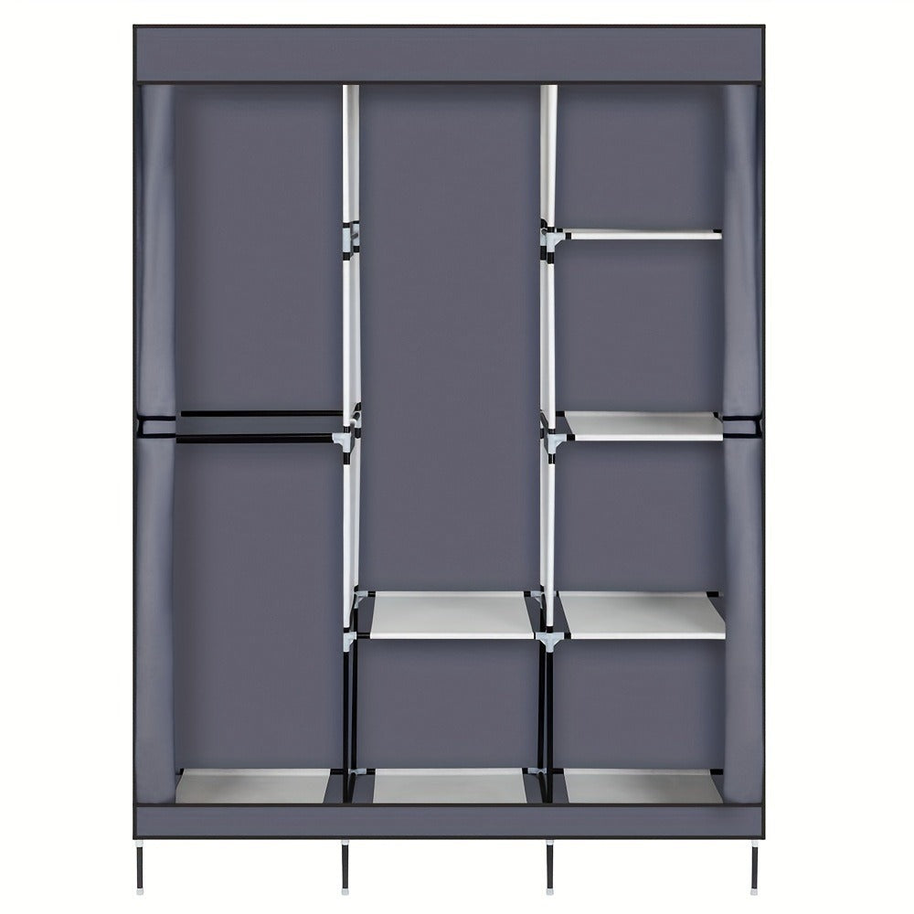 Portable Closet Wardrobe Organizer 71" Clothes Rack with Shelves, Freestanding Bedroom Storage Closet System