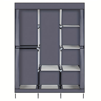 Portable Closet Wardrobe Organizer 71" Clothes Rack with Shelves, Freestanding Bedroom Storage Closet System