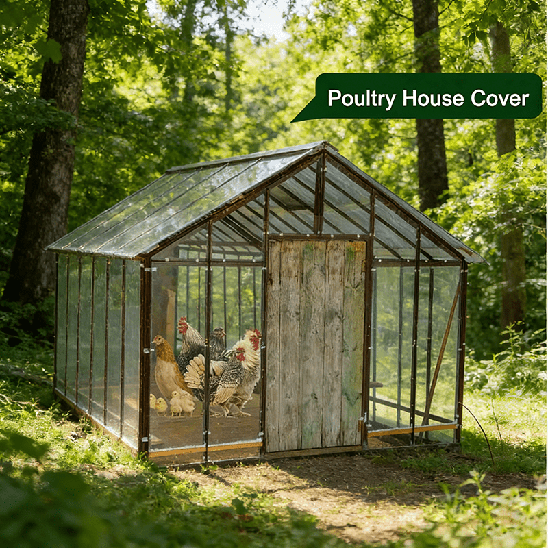 Clear Tarp Heavy Duty Transparent | Patio Carport Chicken Coop Cover