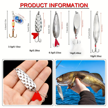 491-Piece Fishing Lures Kit – Complete Tackle Box Set with Soft Lures, Sinker Weights, Hooks, Jigs, Spinnerbait, Crankbait