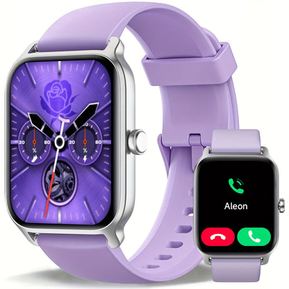 Smartwatch with Built-in Alexa FAWEIO 1.8" HD Touch Screen, Bluetooth Calling, 100+ Sport Modes, Fitness Tracker Heart Rate Sleep