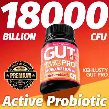 Probiotics 18000 Billion CFU Capsules, Lactobacillus & Bifidobacterium Multi-Strain Formula