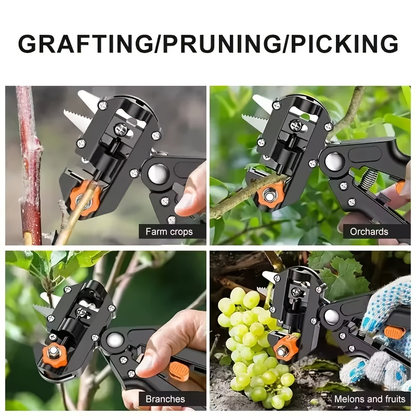 Grafting Pruning Shears Professional Garden Grafting Tool, Branch Cutter Secateur & Grafting Scissors for Fruit Tree Vaccination