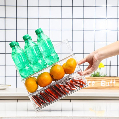 Refrigerator Organizer Bins 6pcs Set – Clear Fridge Storage Bins for Freezer Kitchen Cabinet for Home Cooking, Dining and Outdoor Meals