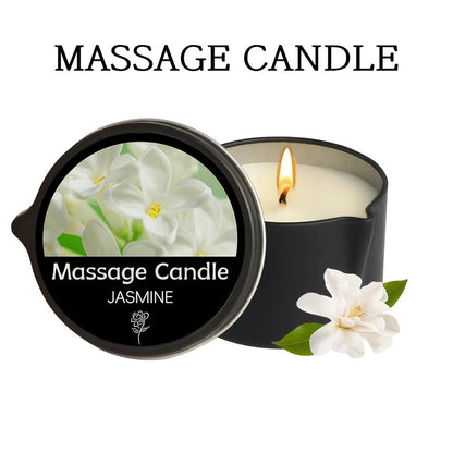 Massage Oil Candle 2-in-1 Soy Wax Scented Candle with Essential Oil – Moisturizing Warm Body Lotion for Spa Pedicure Relaxation Aromatherapy