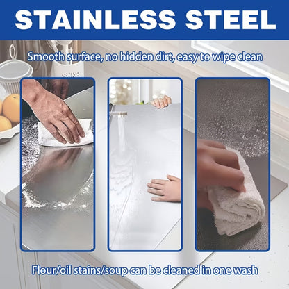 Cutting Boards for Kitchen, Stainless Steel Cutting Board Extra Large 27.5"×19.7" Double-Sided 304 Steel Board for Home & Commercial Kitchen