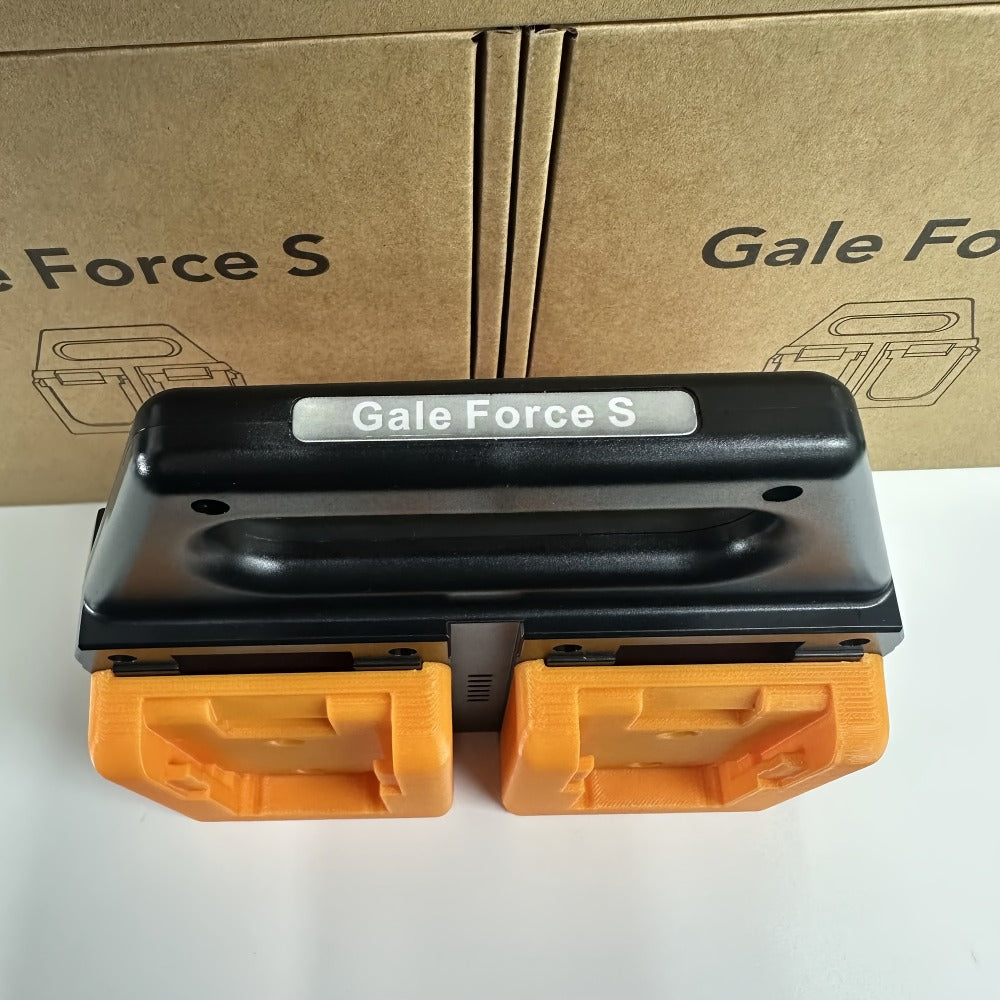 DeWalt 18V 20V Battery Storage Rack, 4-Port Portable Holder with Mounting Frames, Upgradeable Tool Hanger Organizer