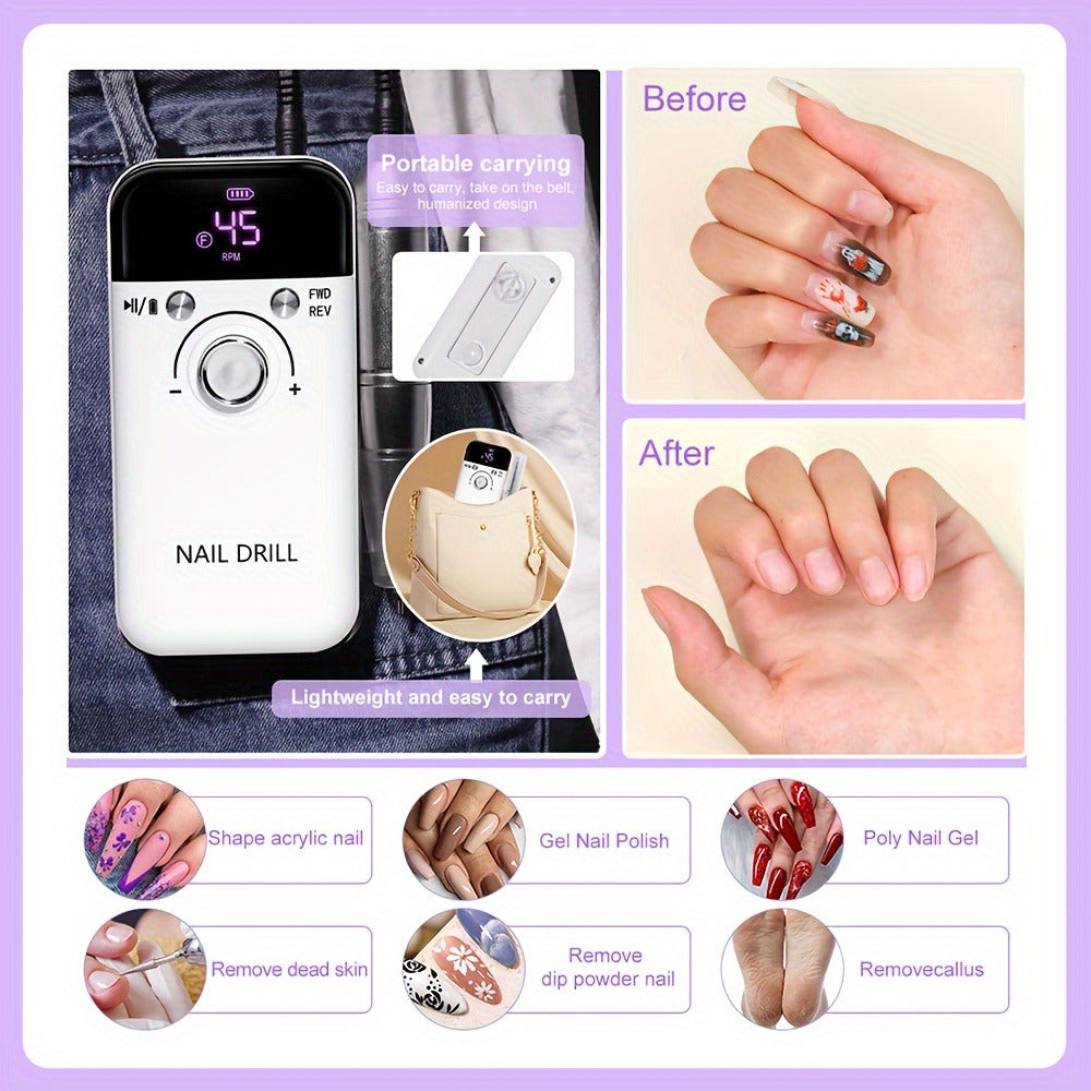 UV LED Nail Lamp 30 LEDs Infrared Auto Sensor with 3 Timer Modes 5s/30s/60s, Detachable Magnetic Base Gel