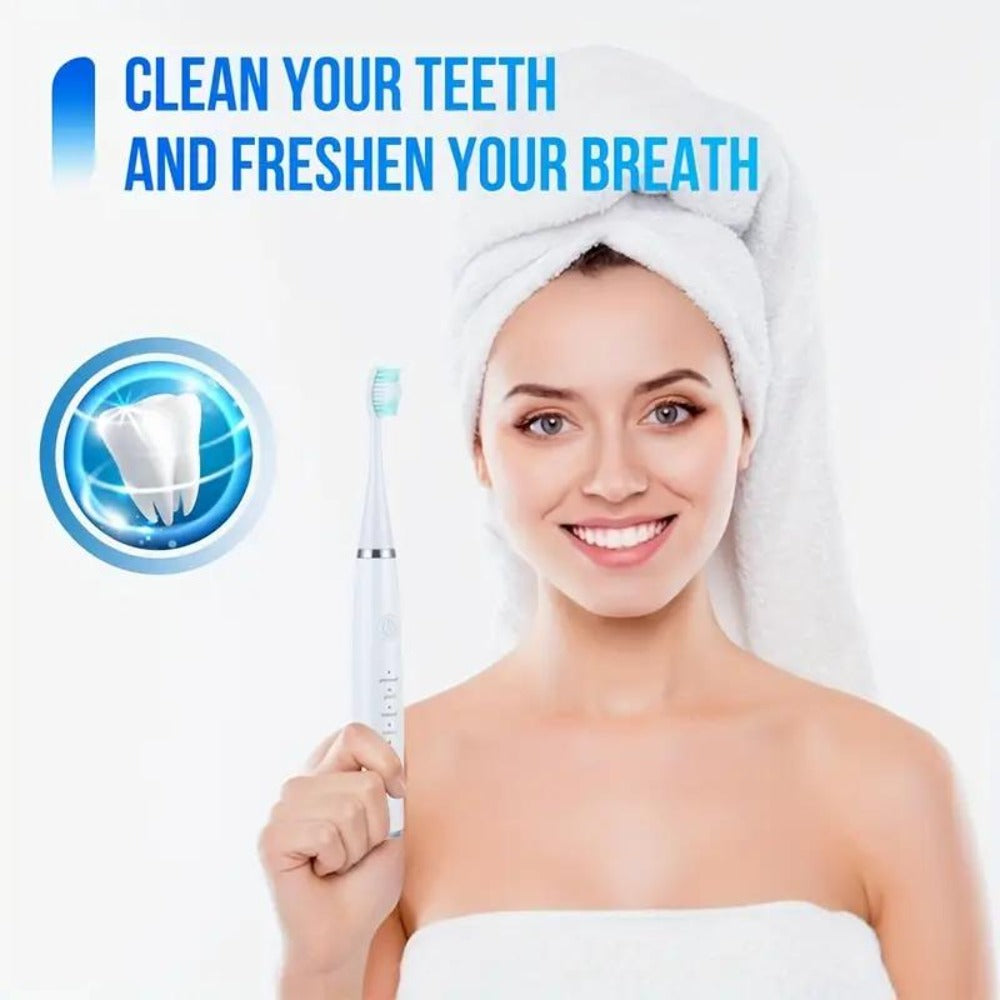 Electric Teeth Cleaner Kit USB Rechargeable, 5 Cleaning Modes Dental Scaler Plaque Tartar Remover Gum Health