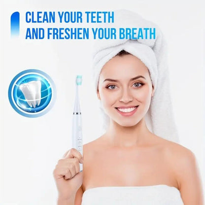 Electric Teeth Cleaner Kit USB Rechargeable, 5 Cleaning Modes Dental Scaler Plaque Tartar Remover Gum Health
