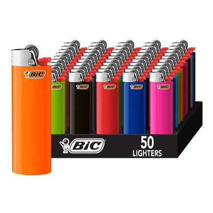 BIC Classic Pocket Lighters Bulk, Assorted Colors, Reliable Windproof Flame for Candles Fireplace Camping Grill