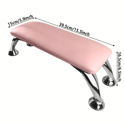 Nail Armrest Hand Pillow Professional Manicure Wrist Rest Cushion for Nail Salon Studio – Soft Hand Rest Support for Nail Tech Pink Black