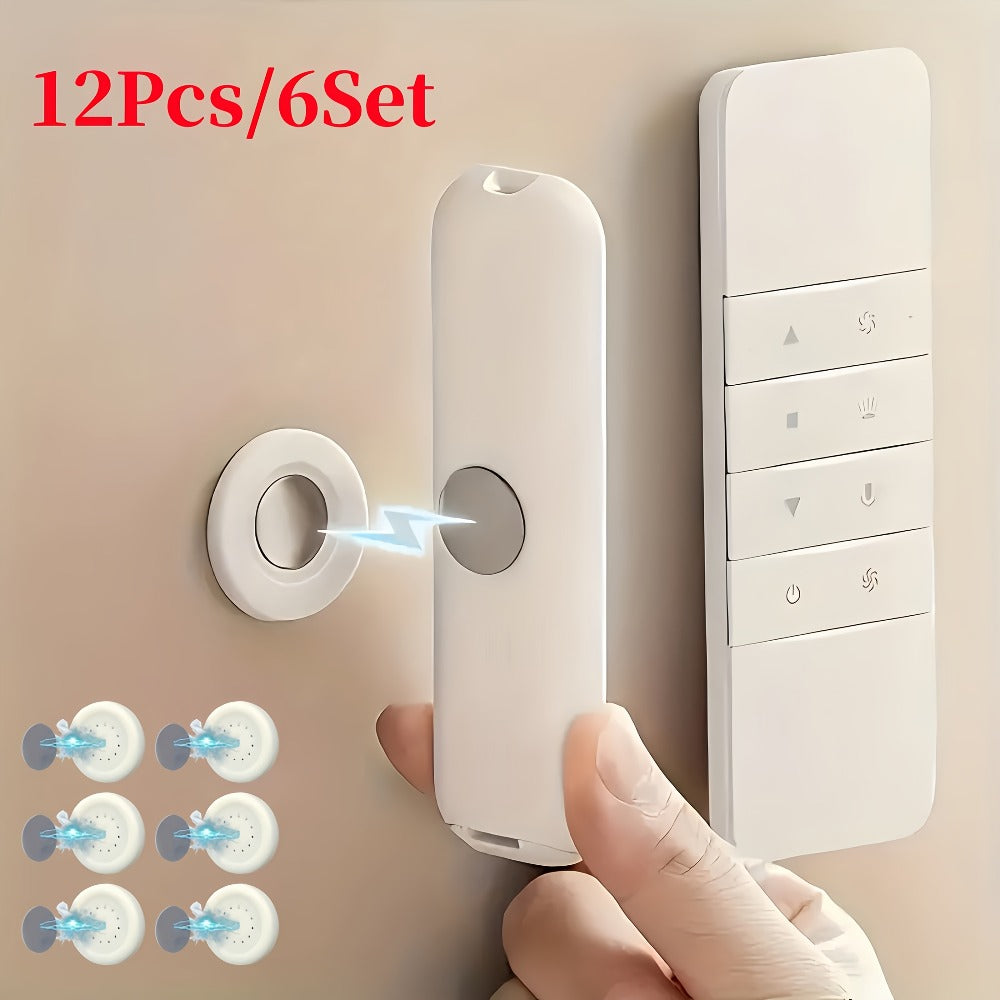 Magnetic Wall Hook Set with No-Hole Installation and 6, 12 or 20-Piece Options for Home, Office, Kitchen or Bathroom