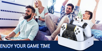 Safe Charging PS5 Controller Charging Station with Smart Chip, Dual Fast Charging Dock for DualSense & DualSense Edge