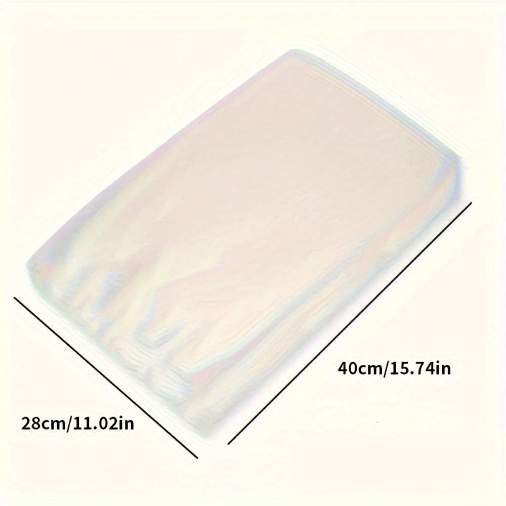 Micro Perforated Food Storage Bags 100 Pack - Breathable Ventilated Produce Bags for Fruits Vegetables Meat and Seafood