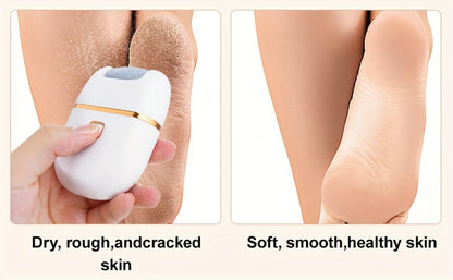 Electric Callus Remover Rechargeable Foot Grinder with 3 Replacement Heads 2 Speed Settings IPX5 Waterproof USB Charging Portable Pedicure